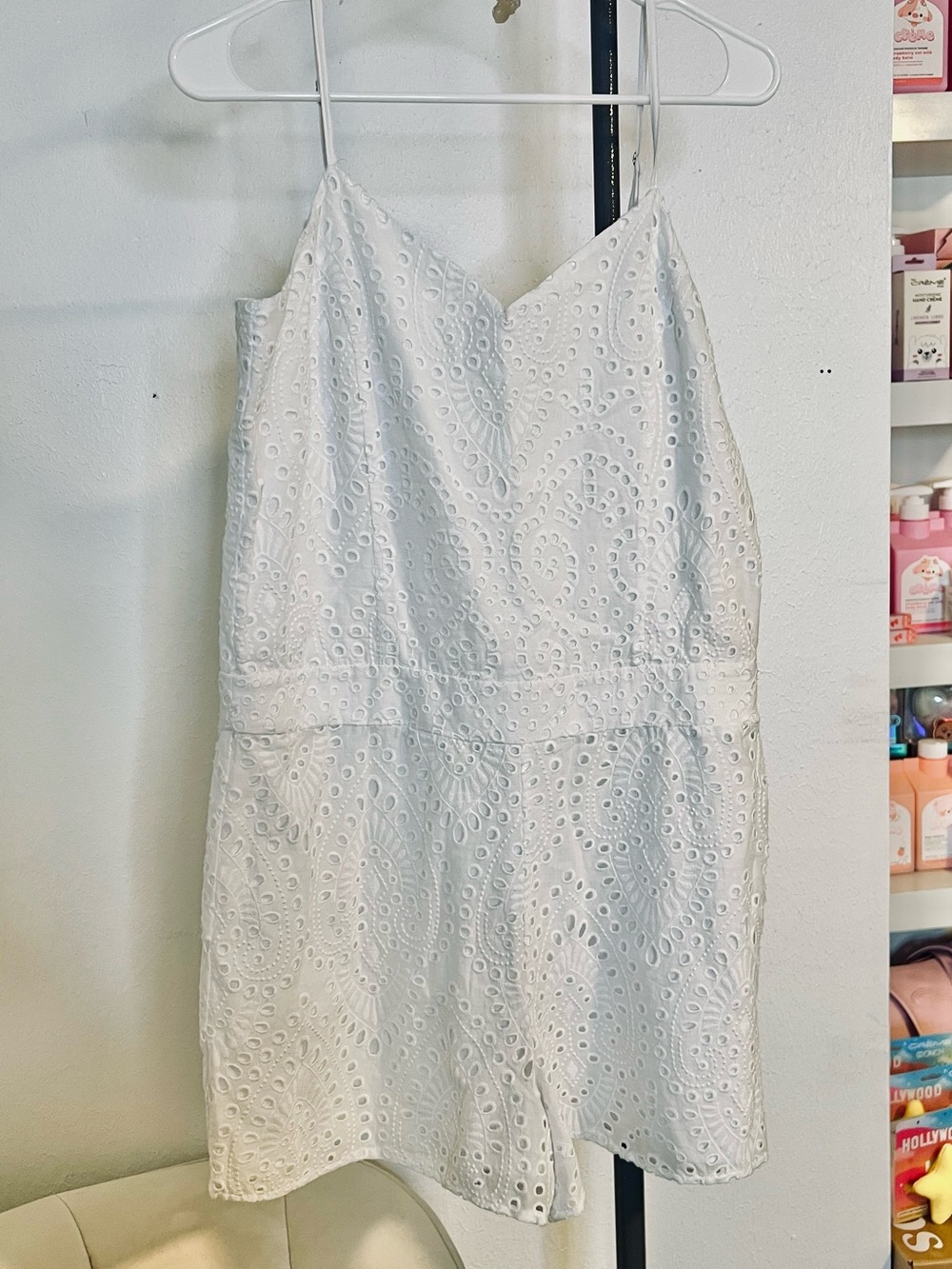 1.STATE ROMPER $119 White Eyelet